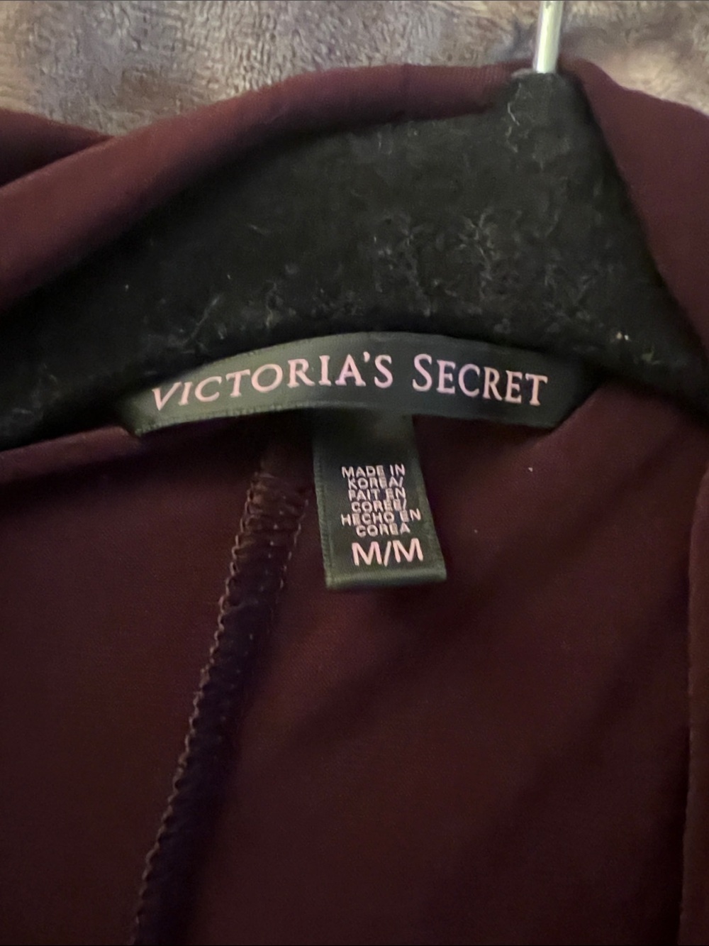 Victoria's Secret Deep Burgundy Hooded Jacket